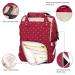 Qimiaobaby Waterproof Diaper Bag Backpack | Large Multifunctional Travel Nappy Changing Bag (Red Dot) - Buy Online on GoSupps.com