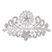 ROFIFY Pearls Crown Comb Tiara Audrey Hepburn Holly Golightly Hair Piece Costume Style Crystal Silver Plated Inspired by Breakfast at T's Pearls Style Design