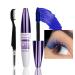 5D Primer Mascara - Blue Mascara with Comb Long Last Thick - SmudgeProof Fiber Mascara - Natural Length Durable Curling Mascara - My Amazing Lashes Mascara on Halloween Christmas(Blue with Brush)