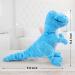 Shop Iokheira Cuddly Dog Toys Squeaky & Plush Light Blue Tyrannosaurus Rex for All Dog Sizes - Buy Online on GoSupps.com