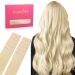 If Salife Tape Extensions Real Hair Platinblond 10pcs Tape In Extensions Real Hair 20g 25cm Invisible Hair Extension Real Hair Invisible smooth real hair Extensions Tape Refilling Packing for Girls 25cm 20g 10Pcs #60A Platinblond