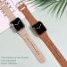 Flower Engraved Silicone Band Compatible with Apple Watch Bands 38mm 40mm 41mm  Cute Women Wildflowers Floral Design Soft Sport Strap Replacement Wristbands for iWatch Series 8 7/SE/6/5/4/3/2/1 38/40/41mm Walnut Brown Brown - Buy Online on GoSupps.com