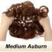 JJstar 2PCS Medium Auburn Messy Bun Hair Pieces - Curly Fake Donut Updo Scrunchies for Women & Girls - High Heat Resistant Synthetic Fiber - Buy Online on GoSupps.com