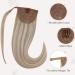Hetto Braid Extensions | Real Hair Blond Ponytail Extensions #18/613 Ash Blonde | Highlighted 30g 35cm - Buy Online on GoSupps.com