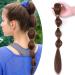 Ponytail extension bubble ponytail brooch bubble hair extension hair piece hair with clip like real hair 18 "(45cm) -90g white brown