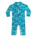 weVSwe Baby Toddler Boy Swimsuit UPF 50+ Sun Protection Rash Guard Swimwear with Crotch Zipper 0-3 Years 3 Years Green Leaves