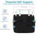 Ginekoo Breathable Back Brace with Heating Pad for Lower Back Pain Relief - Medium Size for Men and Women - Ideal for Herniated Discs and Sciatica - Buy Online on GoSupps.com