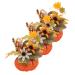 Zerodeko 9 Pcs Halloween Pumpkins Statue Pumpkin Decoration Artificial Pumpkins Bulk Artificial Gourd Pumpkin Flowers Ornament Halloween Pumpkins Decoration Realistic Mix Flower Arrangement As Shownx3pcs Mx3pcs