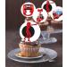 24 x Pre-Cut Boxing 1 Edible Stand up Wafer Paper Cupcake Toppers Cake Decorations Birthday Party Sport Martial Art - Buy Online on GoSupps.com