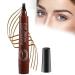 2024 New Waterproof Brow Pencil with Micro-Fork Tip Magic Eyebrow Pencil 3D Waterproof Microblading Eyebrow Pen (Red Brown)