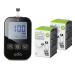 Adia diabetes starter set including blood sugar measuring device (MG/DL) with 110 blood sugar test stripes cliffs and lancets-simple self-control for diabetes MG/DL + 110 TS