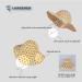 LANGZHEN Baby Girls Sun Protection Hat - Adjustable Toddler Kids Wide Brim Play Hat, Duckling-yellow 1-2 Years - Buy Online on GoSupps.com