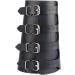 Baoblaze 2X Leather Arm Cuffs - Unisex Medieval Bracers & Viking Arm Protectors | Durable Black Armguards for International Shipping - Buy Online on GoSupps.com