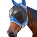 Harrison Howard Caremaster Pro Luminous Horses fly mask UV protection fleece padding with ear protection navy blau Warmblut (L) L (1 Pack) Marineblau