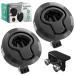 LATCH.IT RV Flush Latch Lock | 2 Pack Black Flush Slam Latch | Flush Mount Latch | 100% Metal Boat Latch | Heavy Duty RV Boat Lid Lock | Fits Lock Holes w/Diameter of 2 & Door Thickness up to 0.5 !