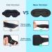 BeeVines 100% Blackout Sleep Mask | 3D Eye Mask for Men & Women | Zero Pressure Design for Side Sleepers | Includes Travel Pouch - Ideal for Restful Sleep - Buy Online on GoSupps.com