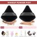 12 Pcs Powder Puff Makeup Triangle Powder Puff Soft Powder Puffs Sponge Reusable Makeup Triangle Sponges with Strap for Loose Powder Body Eyes Cosmetic Foundation Wet Dry Makeup Tool Black - Buy Online on GoSupps.com