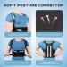Back Brace Posture Corrector for Men & Women Full Back Support Pain Relief for Neck Spine & Scoliosis | Size L Black - Buy Online on GoSupps.com