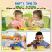 Construction Themed Children Cutlery Set Excavator Fork & Spoon for Toddlers (1-5 Years) Portable Yellow Baby Cutlery - Buy Online on GoSupps.com