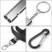 Buy Bizoerade Stainless Steel Emergency Pipe - High Decibel Double Tubes with Lanyard & Keychain for Camping Hunting Sports & Dog Training - Black - Buy Online on GoSupps.com