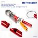 Set of 105 Aluminum Emergency Whistles with Keychain | Safety Survival Whistle | Loud Sound Camping Signal Whistle for Women | Hiking Defense Alarm | 7 Colors - Buy Online on GoSupps.com