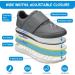 Men's Wide Width Walking Shoes for Diabetic Swollen Feet - Adjustable Closure, Lightweight - Grey (Size 10 Wide) - Buy Online on GoSupps.com