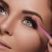 Eyelash Applicator Tool - 2 in 1 Double Ended Lash Tweezers with Comb, Curved Nipper - Pink - Buy Online on GoSupps.com