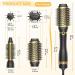Hair Dryer Brush with Interchangeable Barrels | Hot Air Straightening & Volumizing Anti-Frizz Ceramic Titanium - Buy Online on GoSupps.com