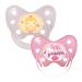 Dentistar Silikon Schnuller 2-Set- Size 3 from 14 months- tooth and jaw-friendly tissue with dental level- BPA-free- Made in Germany- Princess Princess size 3 (2-pack)
