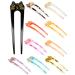 10 Pcs French Hair Pin Women U Shaped Hair Pin Hair Sticks for Long Hair Hair Forks Cat Hair Pin 2 Prong Hair Sticks for Girls Elegance Vintage Hair Accessories