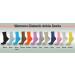 Sierra Socks Diabetic Hi-Ankle Cotton Socks - Ribbed & Wide Calf, Arthritic Cushioned, Arch Support - Blue Atoll/Golden/Grape - Buy Online on GoSupps.com