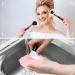Silicone Makeup Brush Cleaning Mat - 3 Piece Set | Brush Scrubber Pad with Suction Cup | Green Purple Pink - Buy Online on GoSupps.com