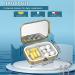 Vangog Art Retro Pill Box with Mirror | 2-Piece Compact Bronze Pill Container for Vitamins Fish Oil & Supplements | Perfect Travel Gift - Buy Online on GoSupps.com