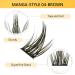 Buy Lankiz Brown Individual Manga Cluster Eyelashes | DIY Natural Eyelash Extensions | Fake Lashes in Manga-Style-04 - Buy Online on GoSupps.com