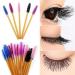 guohanfsh 50Pcs Makeup Brushes Eyelash Brush Disposable Mascara Wands Applicator Eye Lashes Eyebrow Cosmetic Tool Rose Red - Buy Online on GoSupps.com