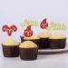 24Pcs Aries Cupcake Toppers Zodiac Themed Birthday Cake Picks Big Aries Energy Aries Season Aries Birthday Party Decorations Red & Gold Glitter - Buy Online on GoSupps.com