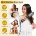 Nicebay Hair Dryer Brush - One Step Blowout Tool for Women | Hot Tools with Display Screen Oval Ceramic Barrel & Negative Ion Technology - Black & Gold - Buy Online on GoSupps.com