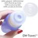 Silicone Travel Bottles Set - TSA-Compliant BPA-Free 7-Piece Spout-Proof Travel Accessories for Body Care | OW Travel - Buy Online on GoSupps.com