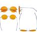 Eyekepper Frameless Blue Light Blocking Glasses - Round Rimless Orange Tinted Lens for Better Sleep - Unisex +0.00 Blue-bb98 - Buy Online on GoSupps.com