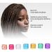 Aluminum Hair Braid Ring Portable Dreadlocks Ring Exquisite Stylish for Men Women for Family Gathering for Dance Party - Buy Online on GoSupps.com