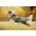 Rukka Pets STREAMY ECO Raincoat for Dogs - Dark Olive Green - Size 40 | Stylish & Sustainable Pet Gear | International Shipping Available - Buy Online on GoSupps.com
