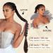Sofeiyan Long Braid Ponytail Extension with Hair Tie Straight Sleek Wrap Around Hair Extensions Braid Pony Tail Fluffy Natural Soft Synthetic Hairpieces for Women Daily Wear 26 inch-Brown with Golden 26 Inch (Pack of 1) Light Brown with Medium Golden Blon - Buy Online on GoSupps.com