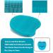RamPula Silicone Body Scrubber - Bath Back Cleaning Loofah Sponge Glove for Exfoliating - Hygienic Shower Brush (Blue) - Buy Online on GoSupps.com