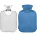 Blue Hot Water Bottle with Cover - 2L Pain Relief & Warmth for Hands Feet & Cramps - International Shipping Available - Buy Online on GoSupps.com