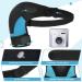 Adjustable Neoprene Shoulder Support Bandage - Unisex Fits Left & Right - Relief for Arthritis & Shoulder Luxation (Blue) - Buy Online on GoSupps.com