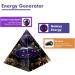 Orgone Pyramid Kit - Handmade Amethyst Crystal Sphere with Obsidian - Reiki Charged Energy Generator for Protection and Meditation - Purple-Black - Buy Online on GoSupps.com