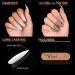 Vixi 500 Long Coffin/Ballerina Nail Set with Prep File - 10 Sizes, Opaque Express Full Cover False Fingernail Extensions for Salon & Home Use - Buy Online on GoSupps.com