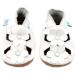 Dotty Fish Soft Leather Baby Shoes | Toddler Sandals | Non-slip Suede Soles | White Flowers | 0-6 Months to 3-4 Years - Buy Online on GoSupps.com