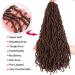 Croliya Faux Locs Crochet Hair 24 Inch 6 Packs Pre Looped Goddess Faux Locs Braids Synthetic Hair Extensions - 30# Color - Buy Online on GoSupps.com
