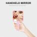 SOLUSTRE Square Hand Mirror - Pink | Handheld Cosmetic Mirror for Makeup, Salon & Hairdressing - Buy Online on GoSupps.com
